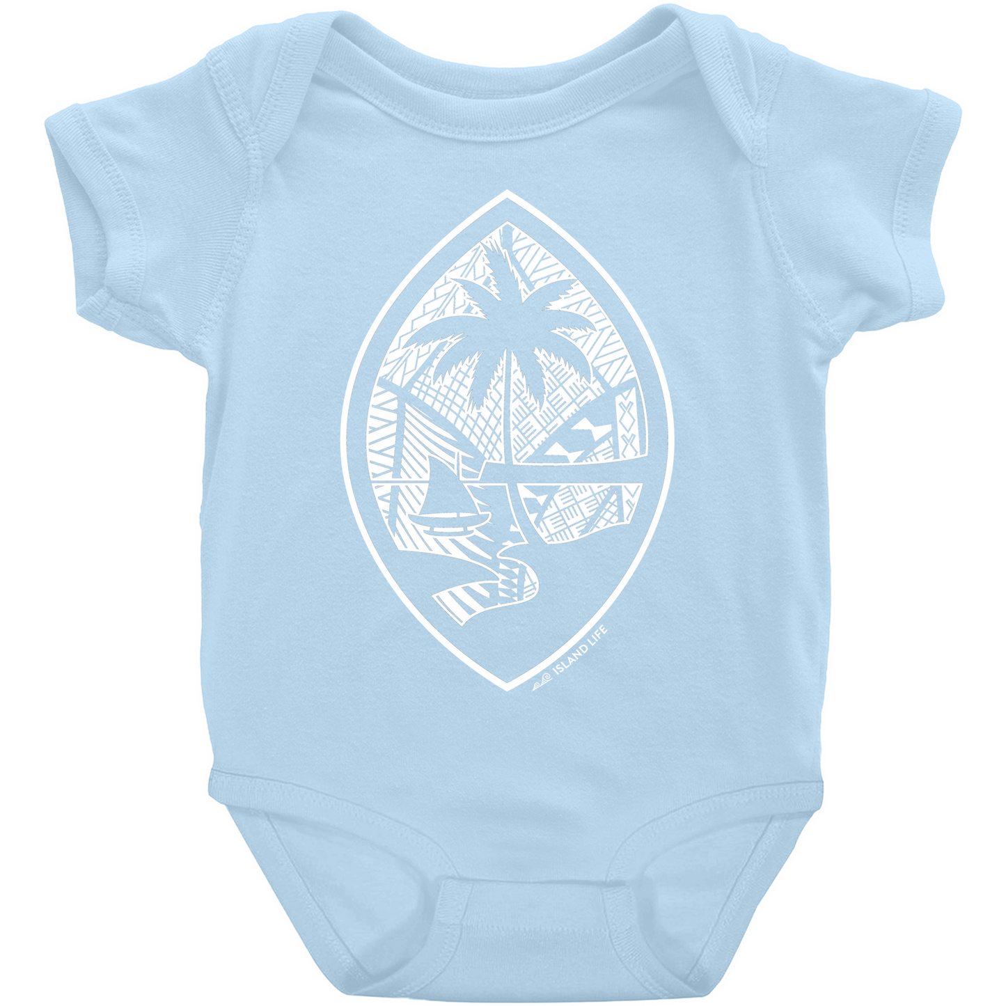 Tribal Guam Seal Baby One Piece Bodysuit