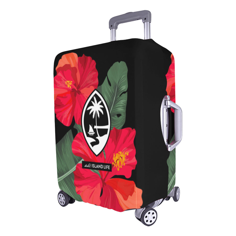 Guam Red Hibiscus Paradise Luggage Cover