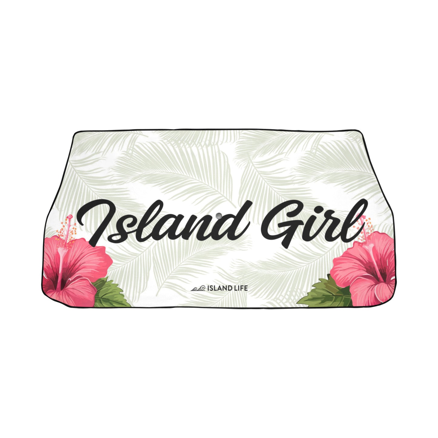 Island Girl Hibiscus Car Sun Shade Umbrella