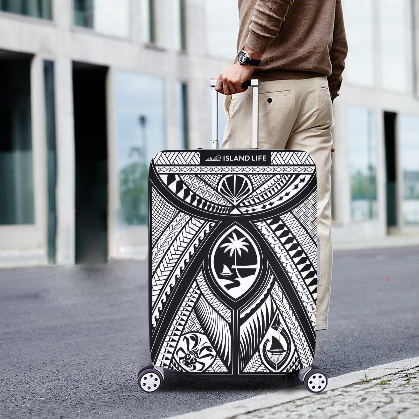 Guahan Tribal Luggage Cover