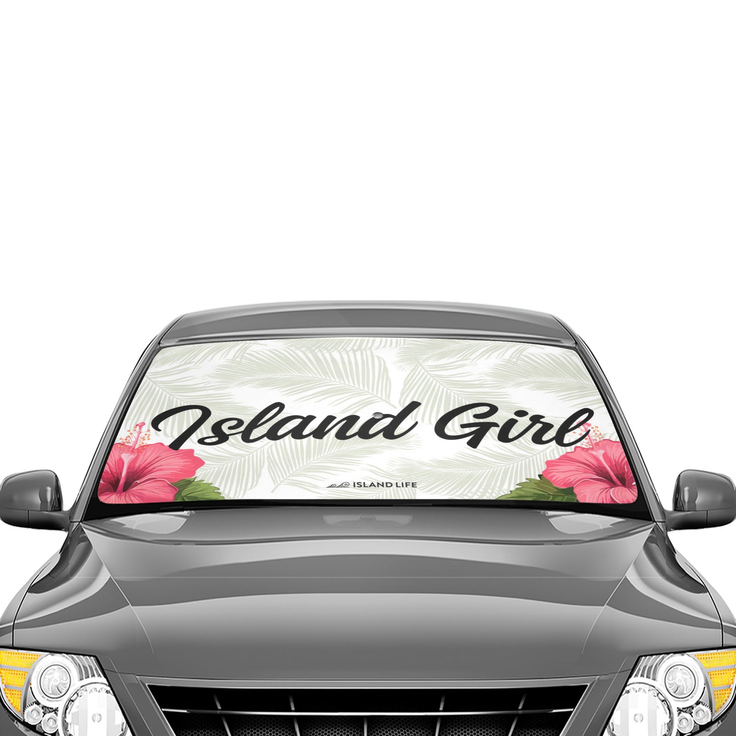 Island Girl Hibiscus Car Sun Shade Umbrella
