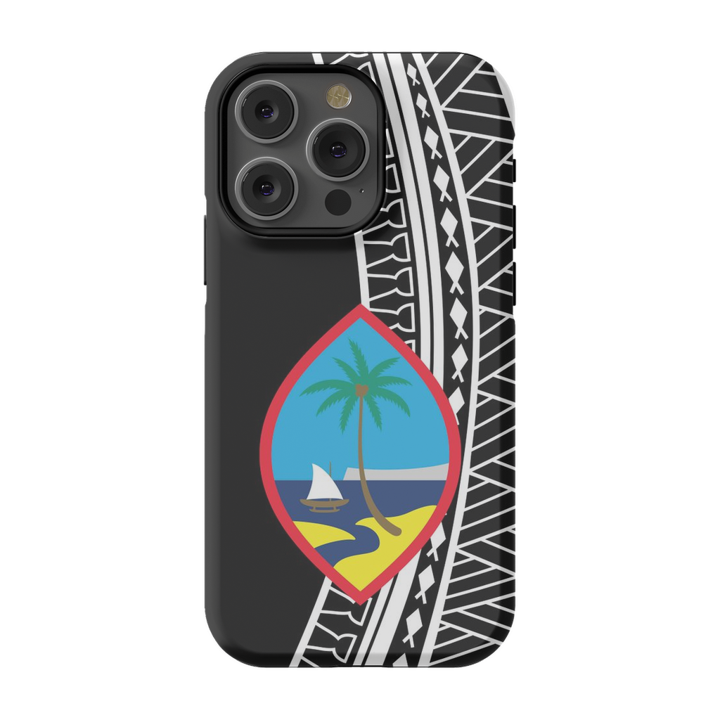 Guam Seal Tribal Glossy Tough Phone Case