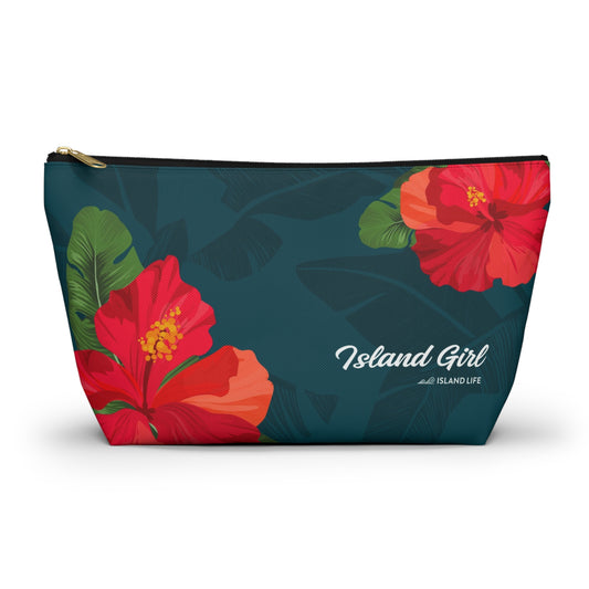 Island Girl Teal Accessory Pouch