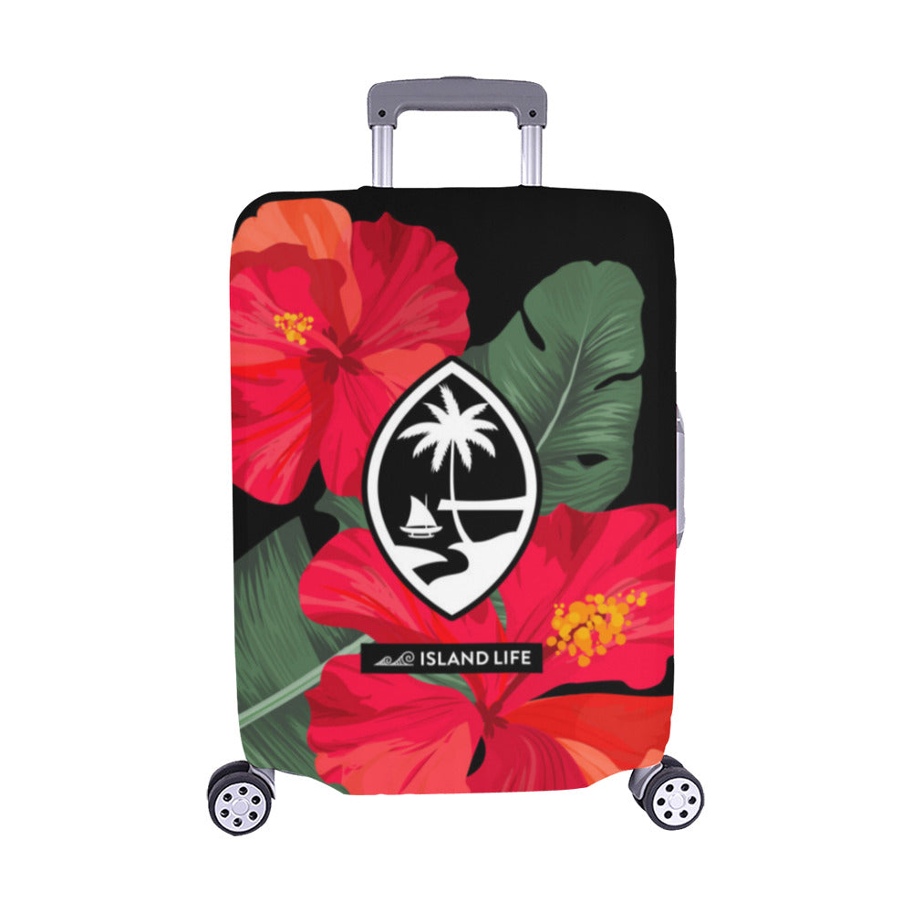 Guam Red Hibiscus Paradise Luggage Cover