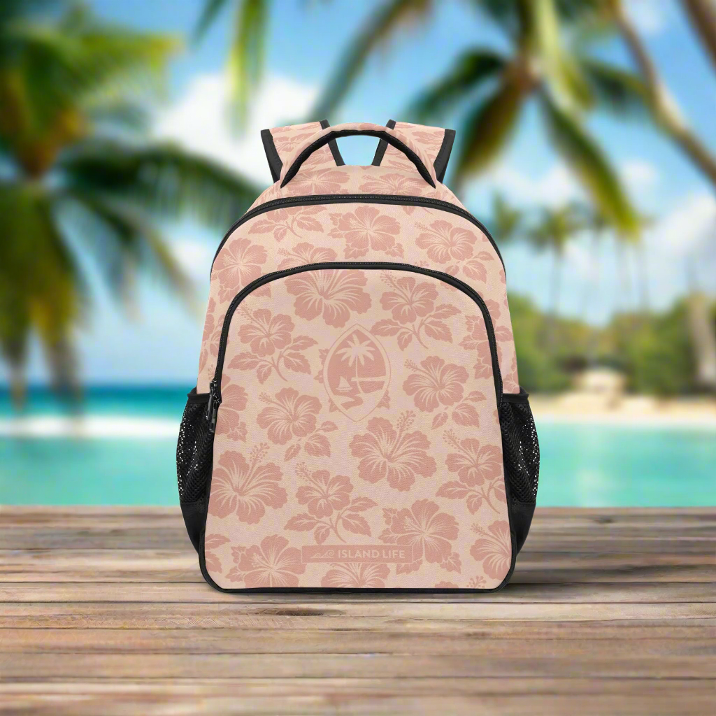 Guam Hibiscus Bloom Sand Multifunctional Backpack