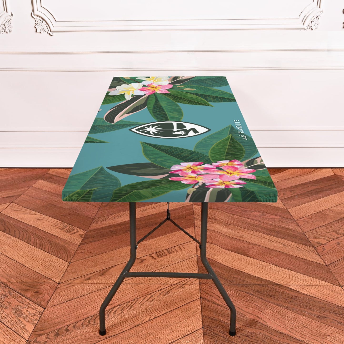 Guam Plumeria Fitted Tablecloth