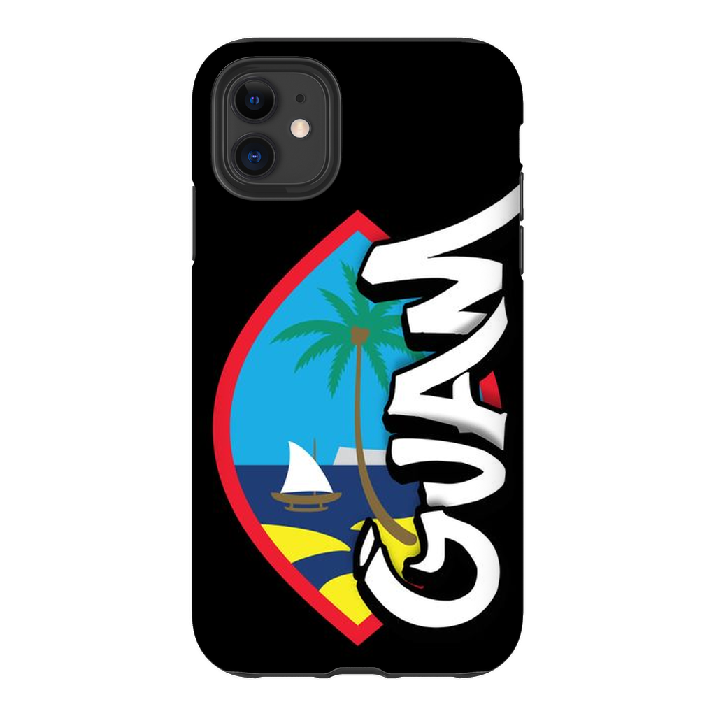 Guam Seal Tagged Black Premium Glossy Tough Phone Case