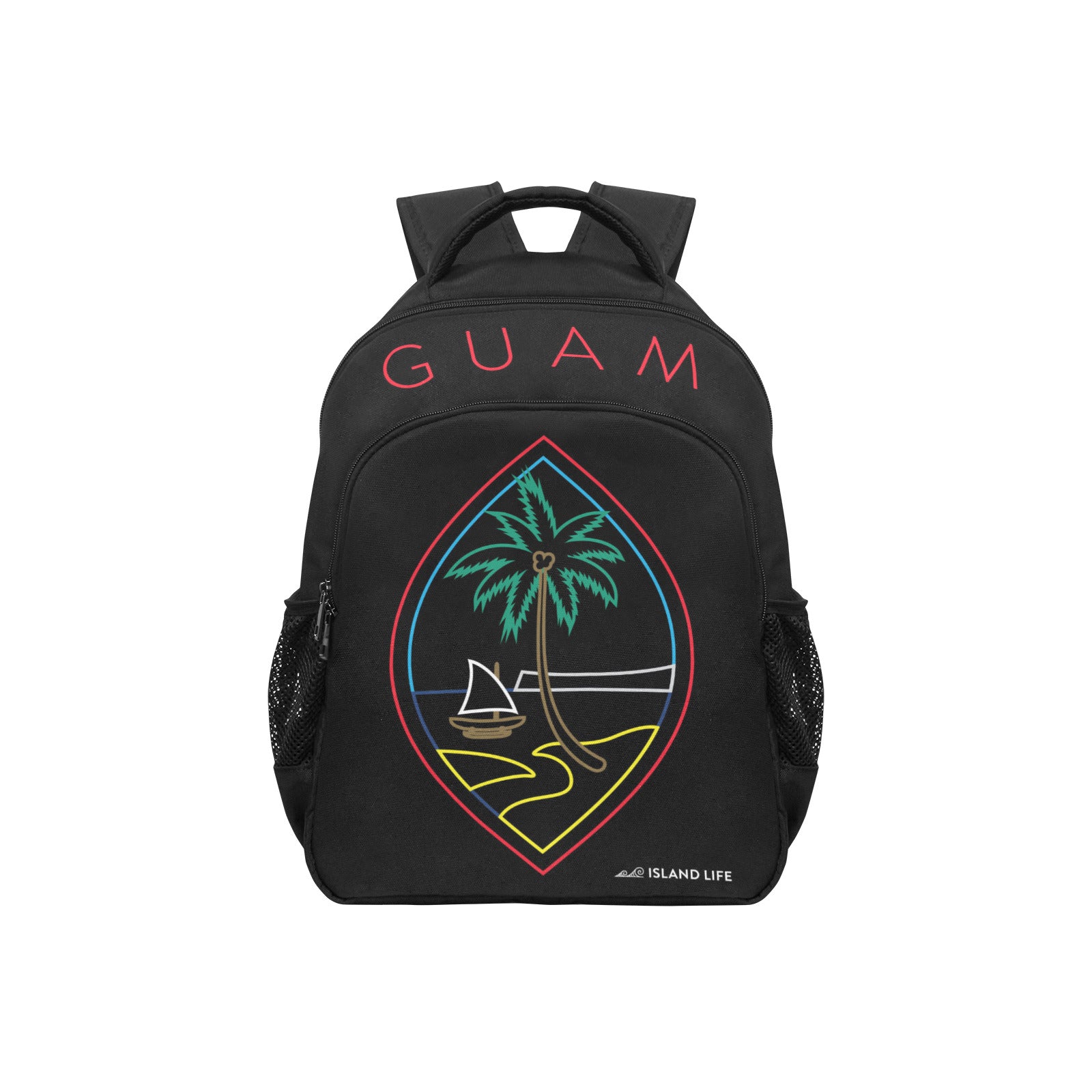 Preorder Guam online Backpack, Black Guam seal Bag, Guam Snack Bag