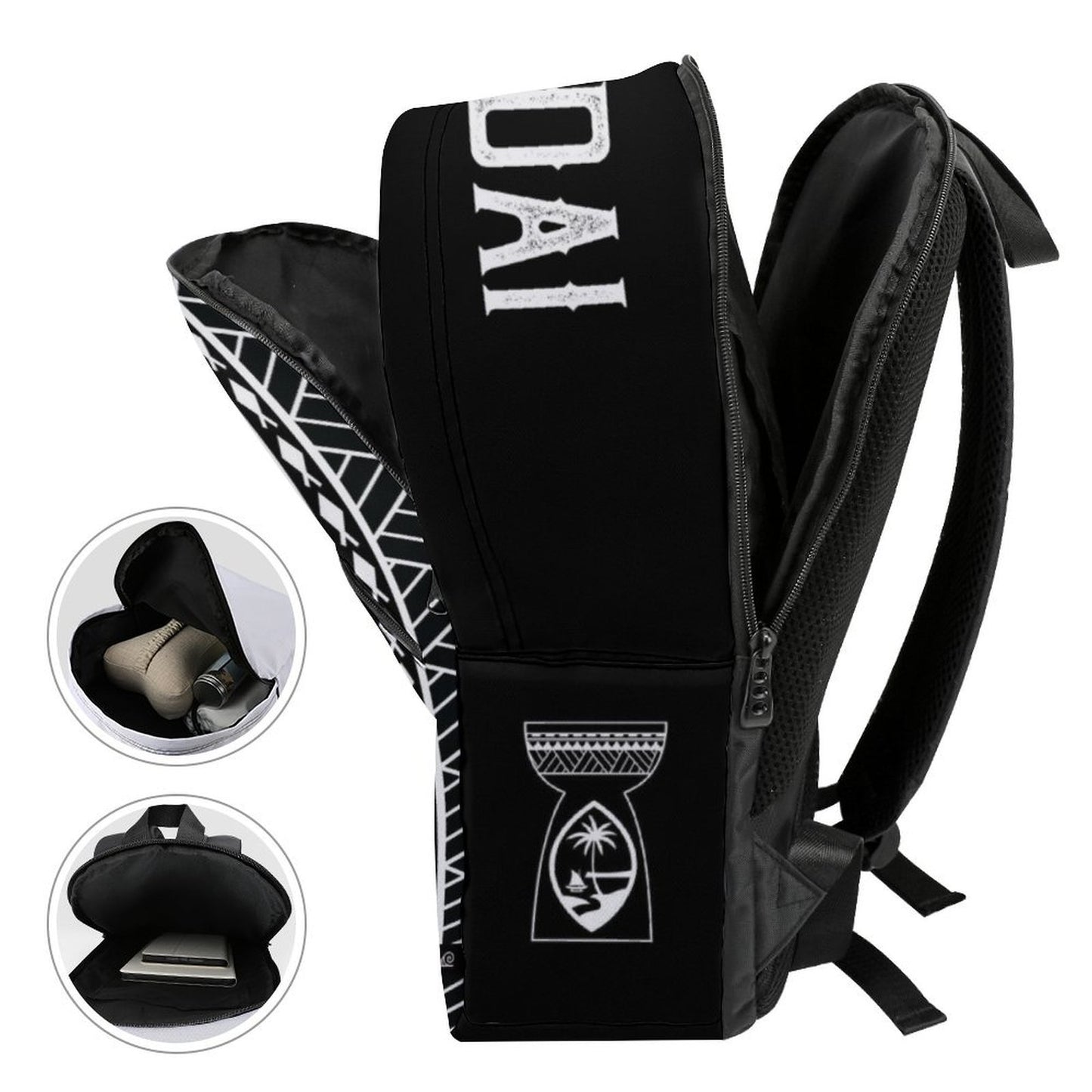 Hafa Adai Guam Tribal Dual-Compartment Backpack