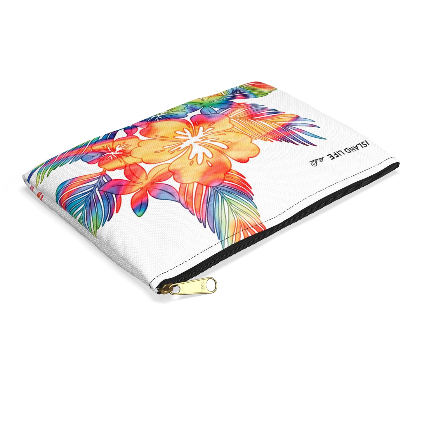 Tropical Hibiscus Tie Dye Guam CNMI Saipan Accessories Carry All Pouch