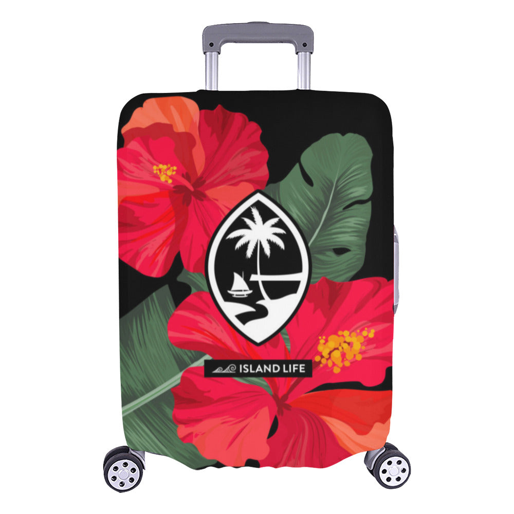 Guam Red Hibiscus Paradise Luggage Cover