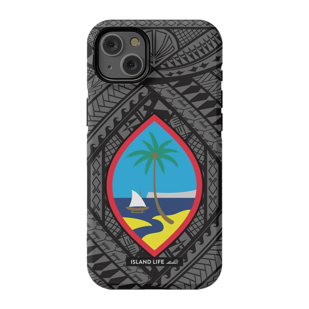 Guahan Tribal Black Premium Glossy Tough Phone Case