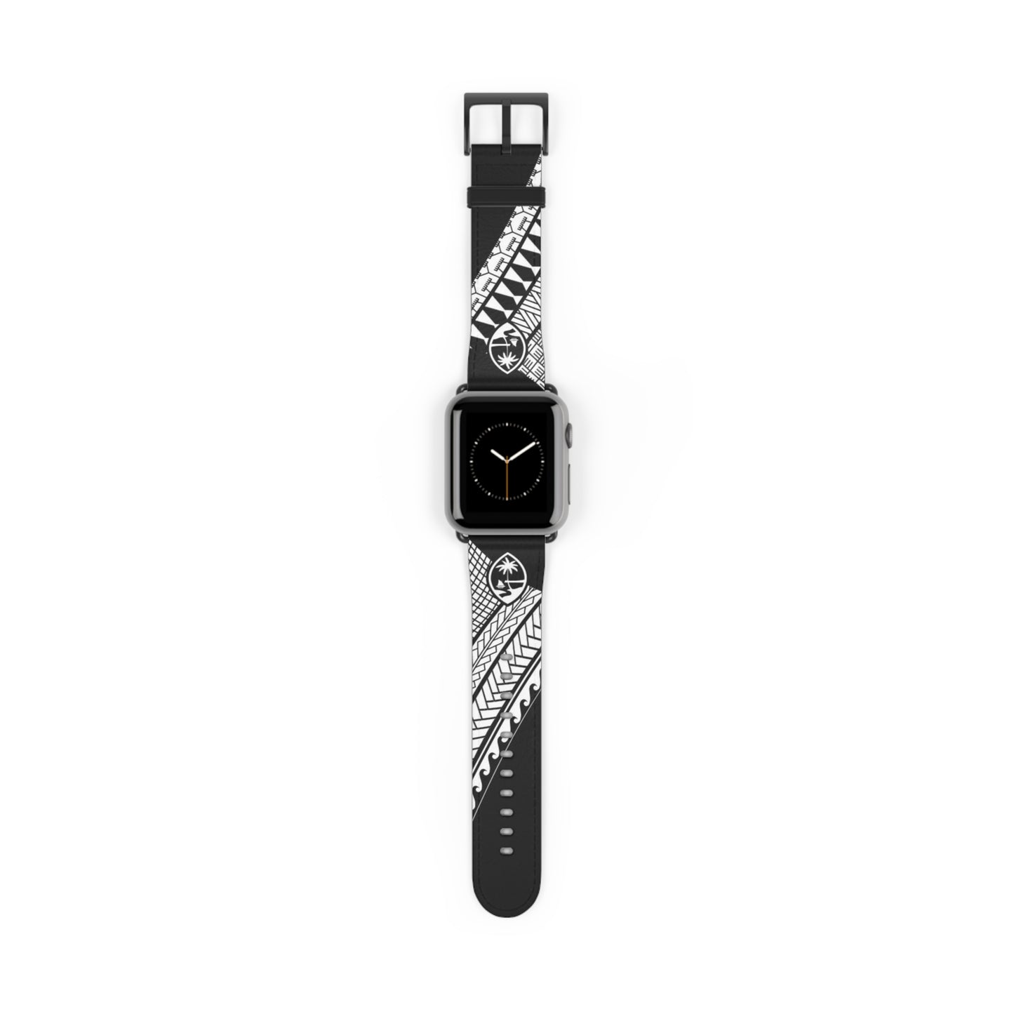 Guam Tribal Faux Leather Apple Watch Band