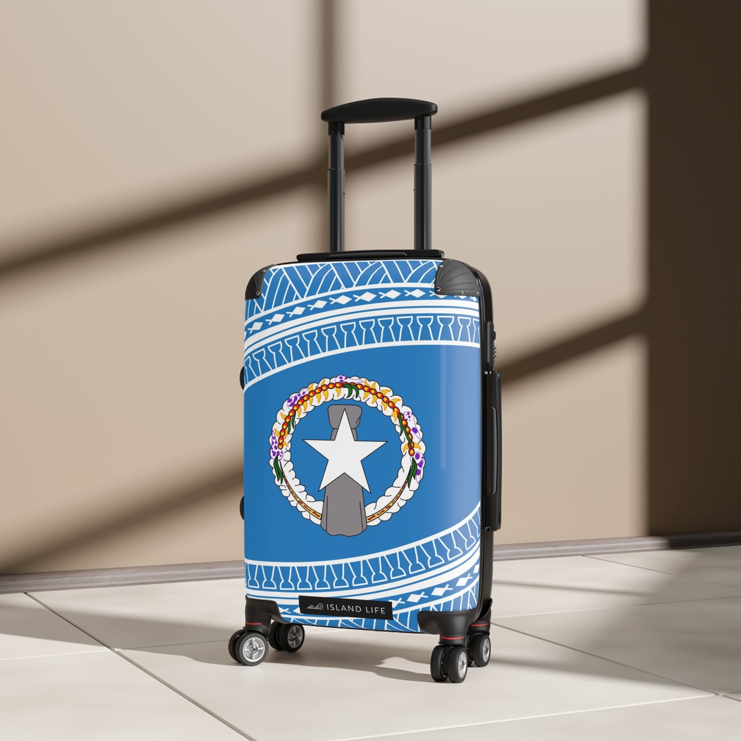 CNMI Flag Tribal Carry On Cabin Suitcase