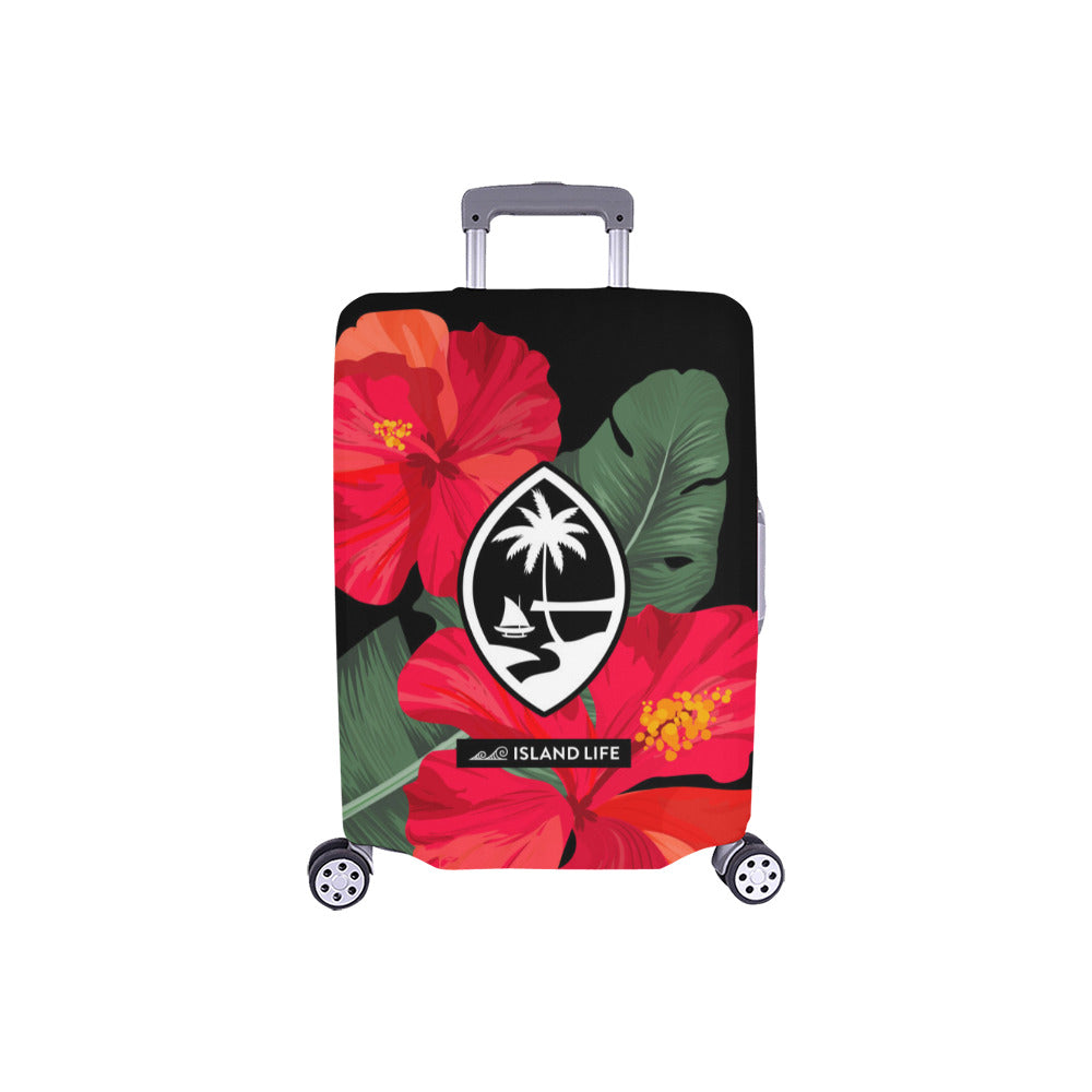 Guam Red Hibiscus Paradise Luggage Cover