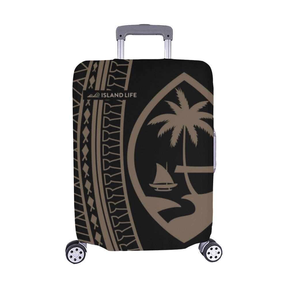 Guam Seal Brown Tribal Luggage Cover