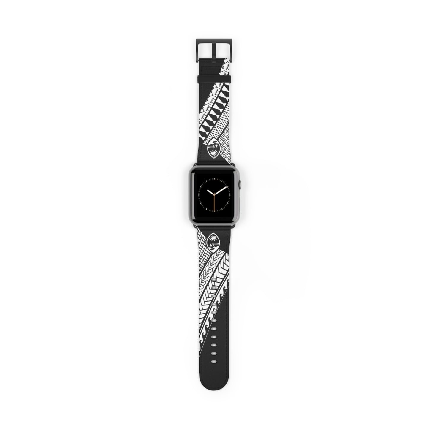 Guam Tribal Faux Leather Apple Watch Band