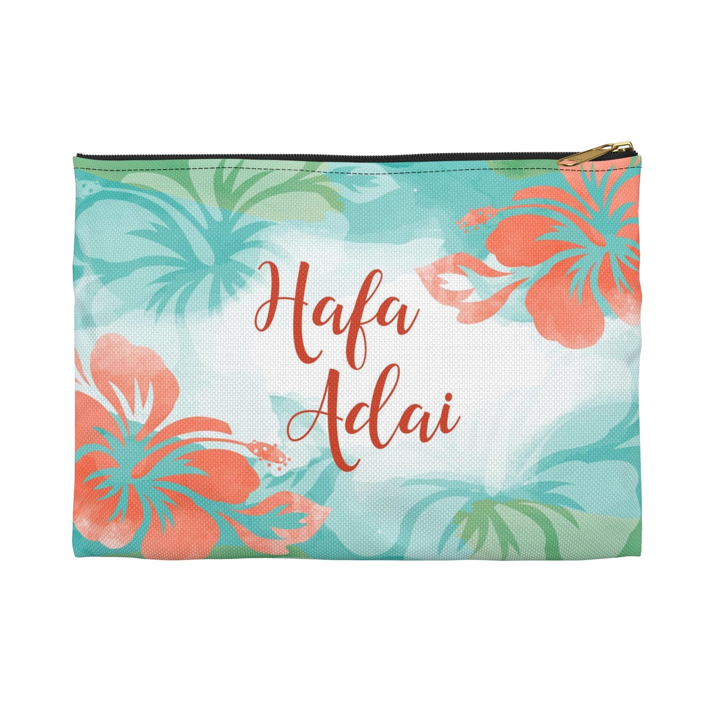 Hafa Adai Guam Chamorro Hibiscus Accessories Carry All Pouch