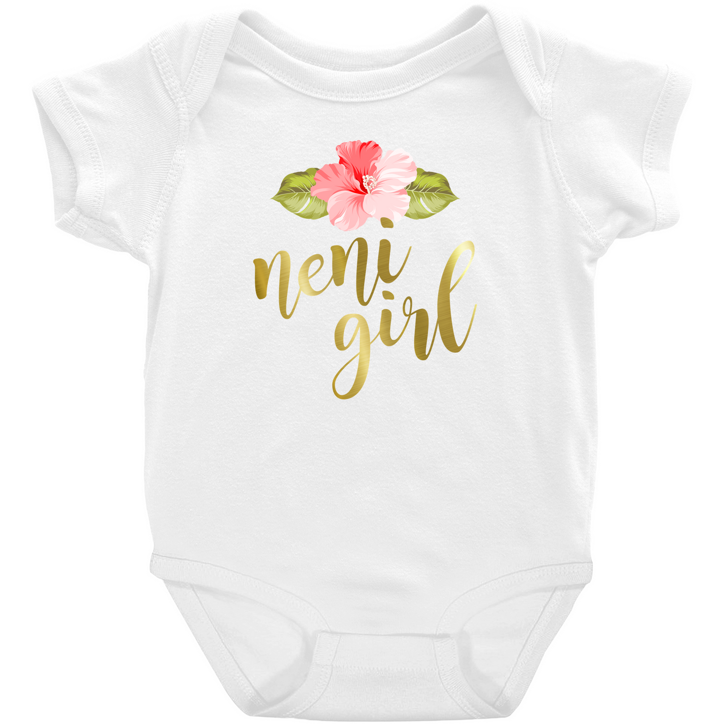 Neni Girl Hibiscus Chamorro Baby One Piece Bodysuit