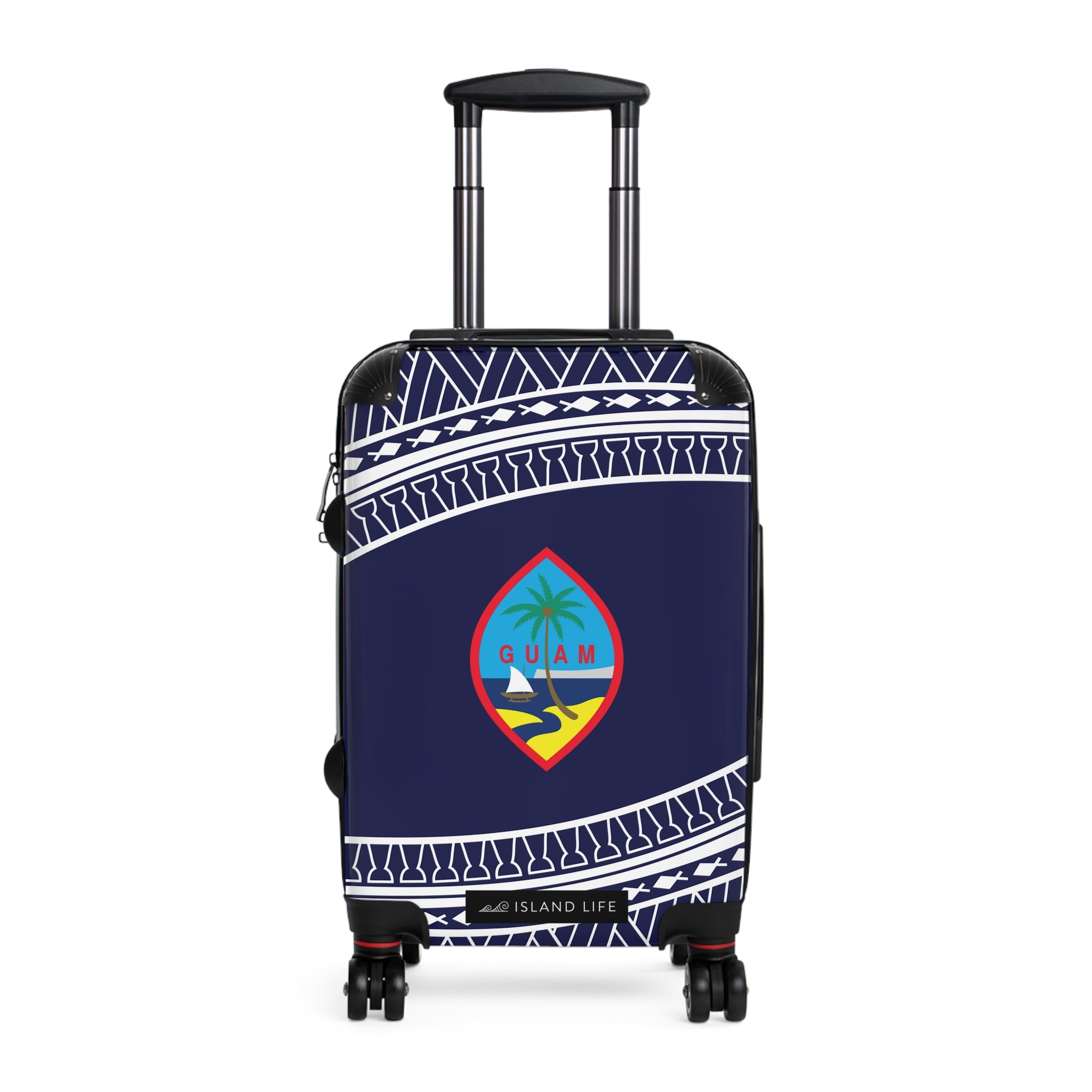 Guam Blue Tribal Carry On Cabin Suitcase