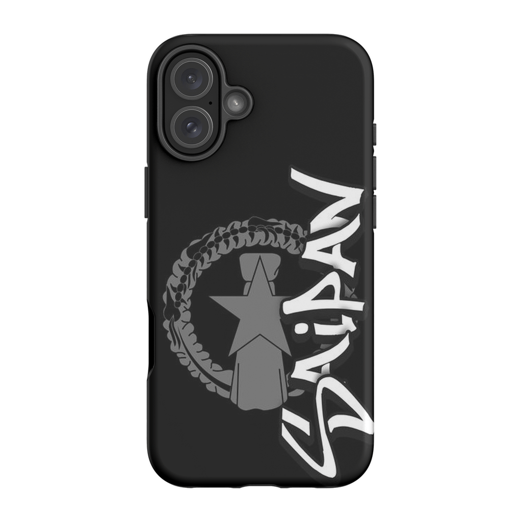 CNMI Seal Saipan Tagged Gray Premium Glossy Tough Phone Case