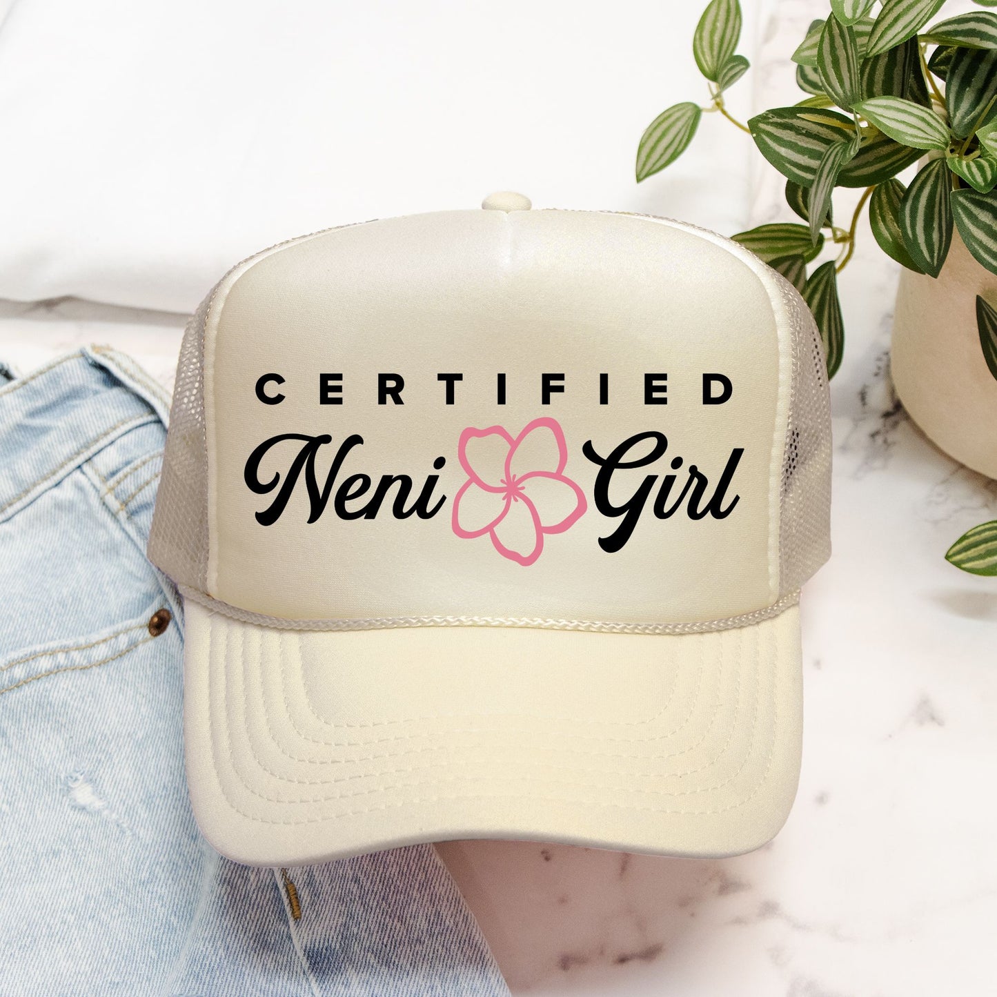 Certified Neni Girl Guam CNMI Foam Trucker Hat