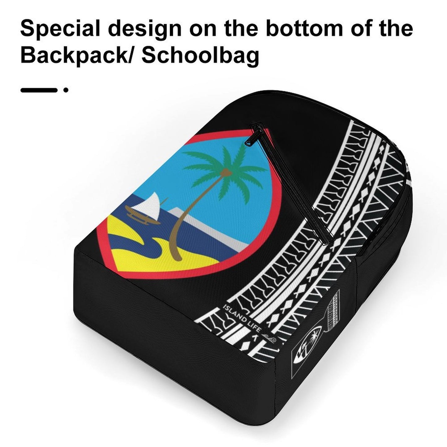 Hafa Adai Guam Tribal Dual-Compartment Backpack