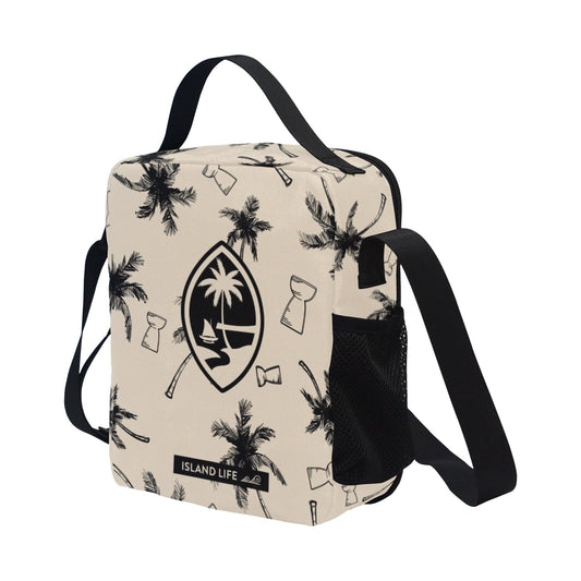 Guam Latte Stone Coconut Trees Khaki Crossbody Kids Lunch Bag