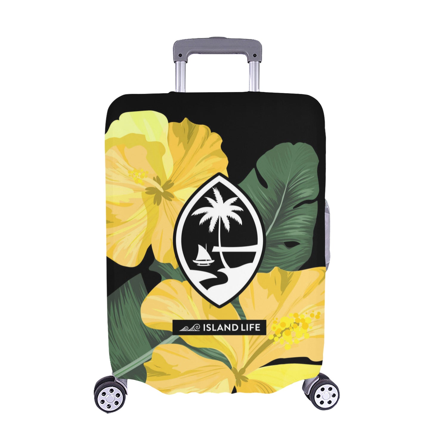 Guam Yellow Hibiscus Paradise Luggage Cover