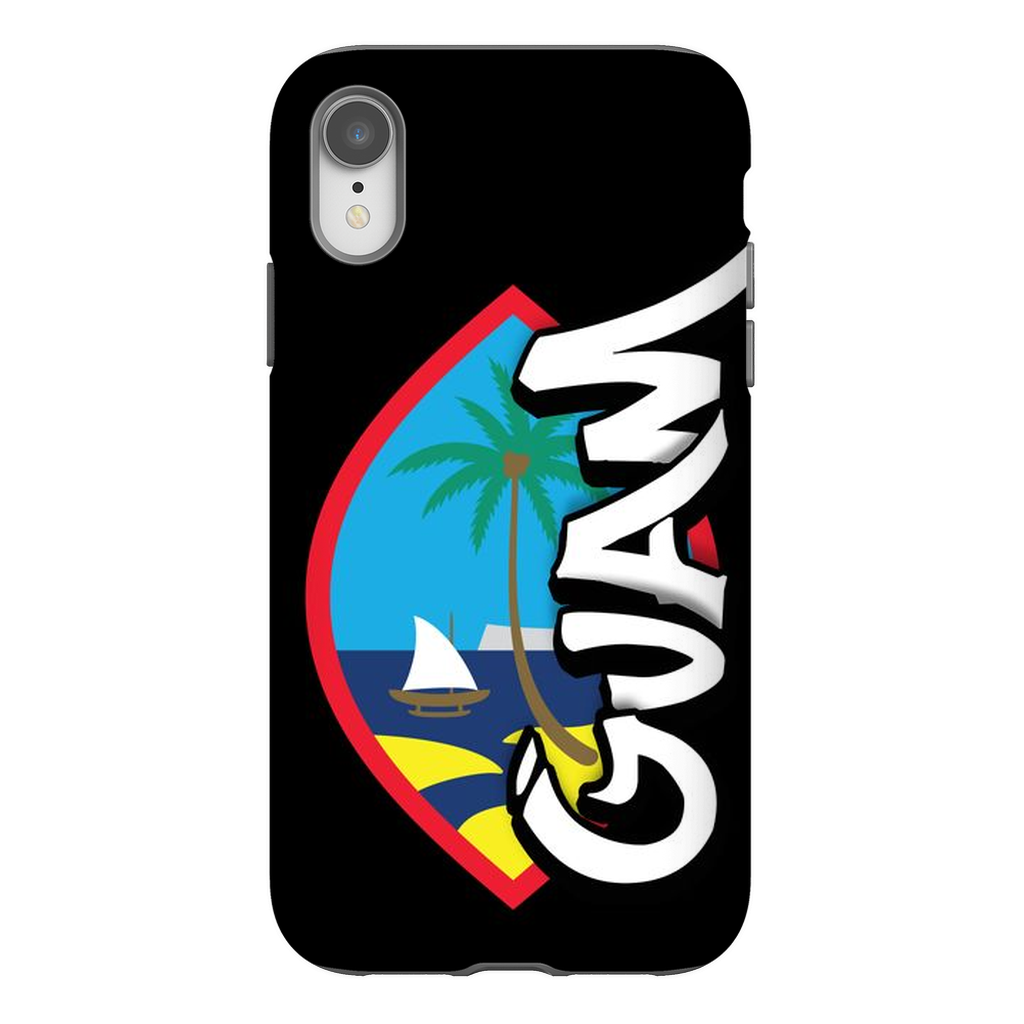 Guam Seal Tagged Black Premium Glossy Tough Phone Case