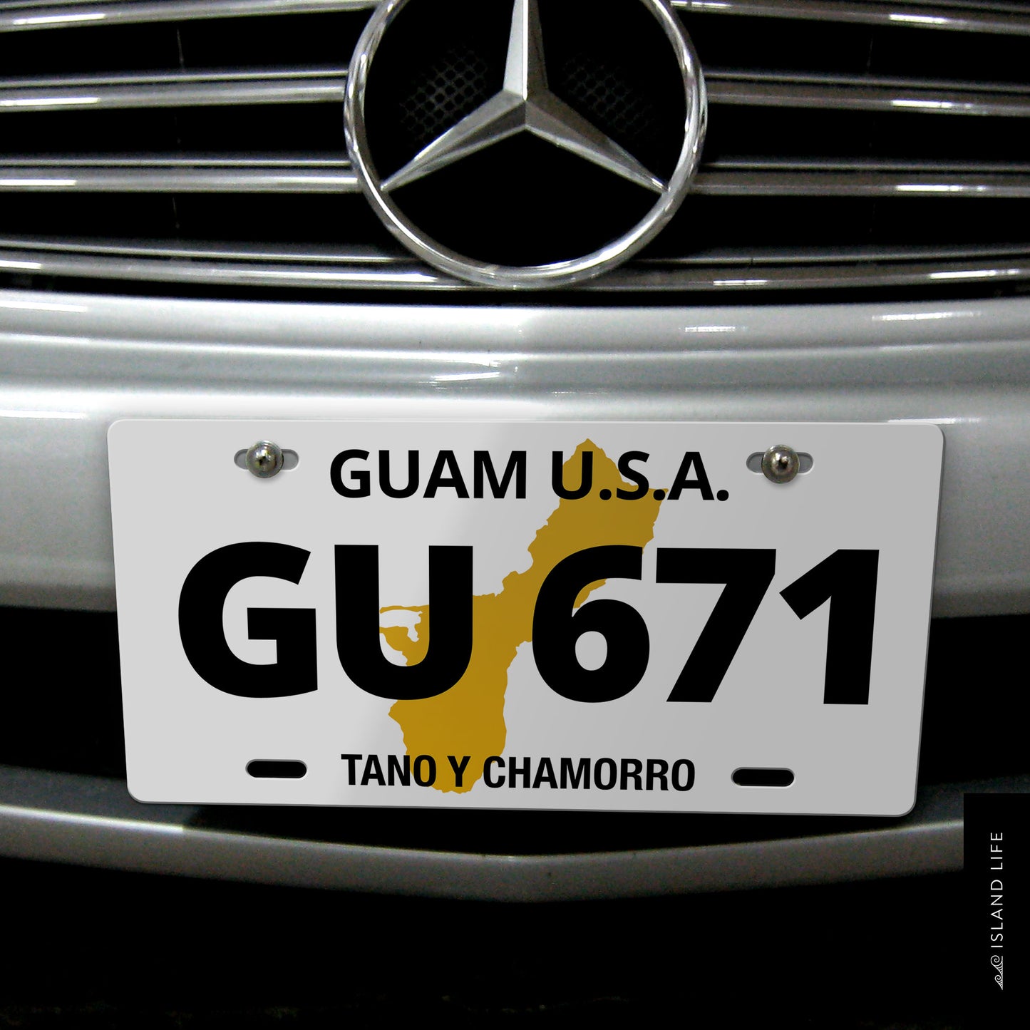 Guam Throwback Car License Plate