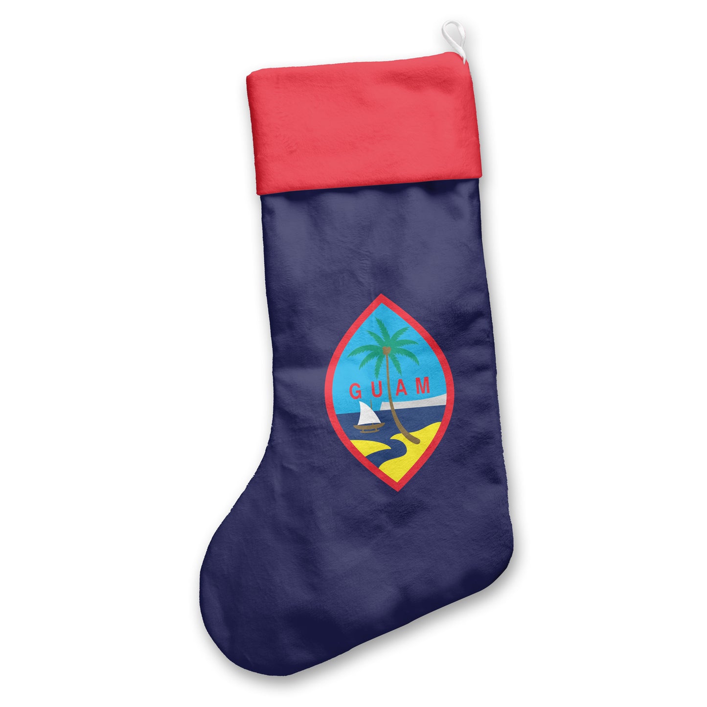 Guam Flag Holiday Christmas Stocking