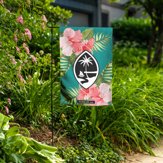 Guam Hibiscus Double-Sided Garden Flag