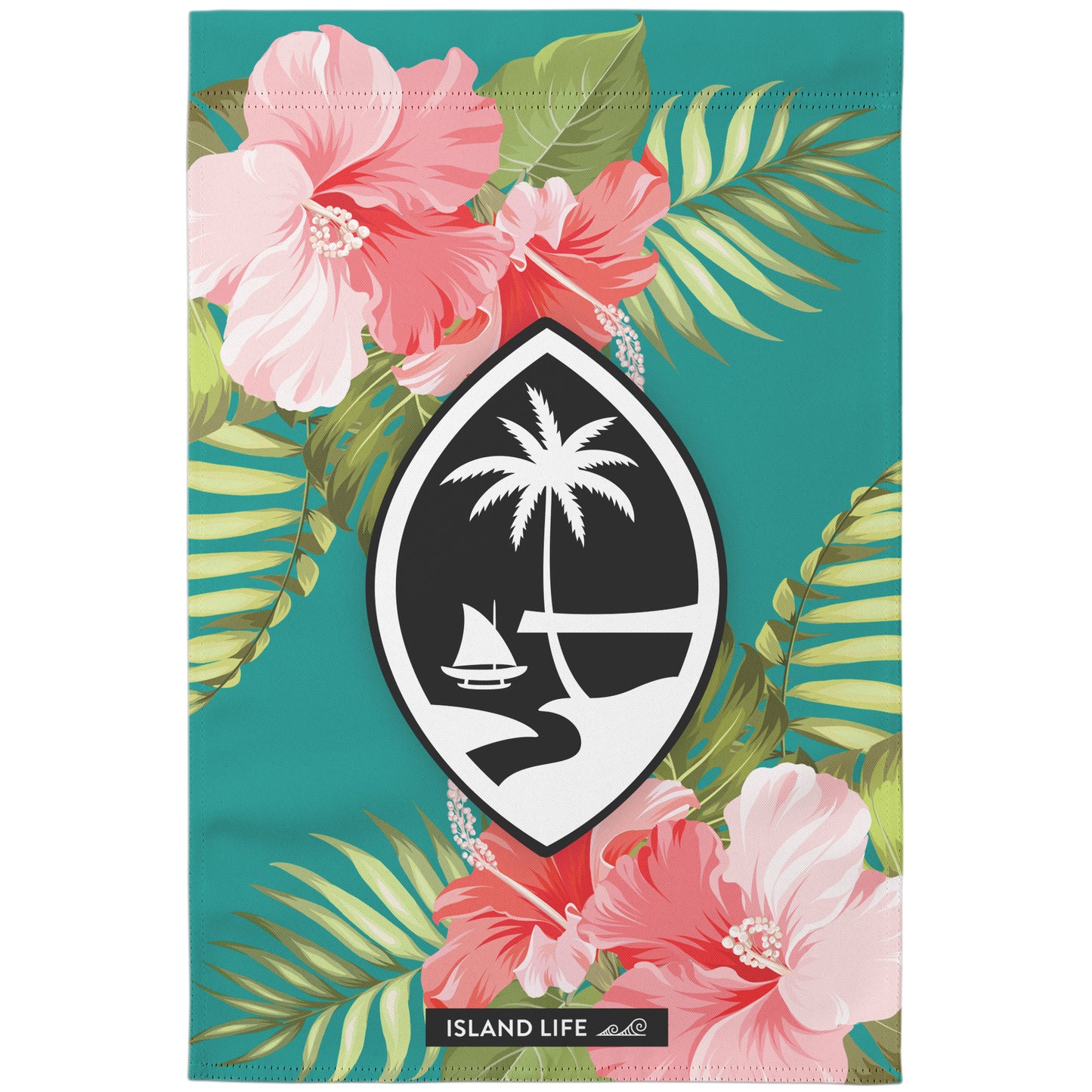 Guam Hibiscus Double-Sided Garden Flag