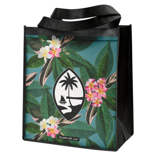 Guam Plumeria Flowers Grocery Tote Bag