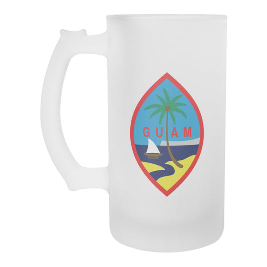 Guam Seal Frosted Beer Stein Mug