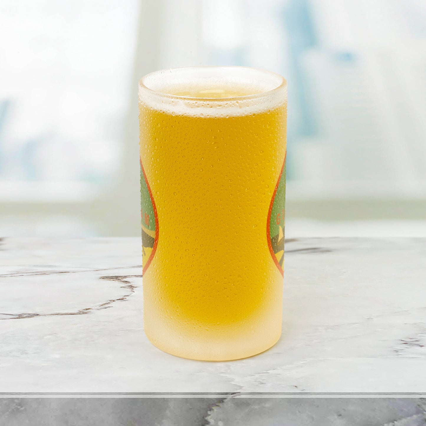 Guam Seal Frosted Beer Stein Mug