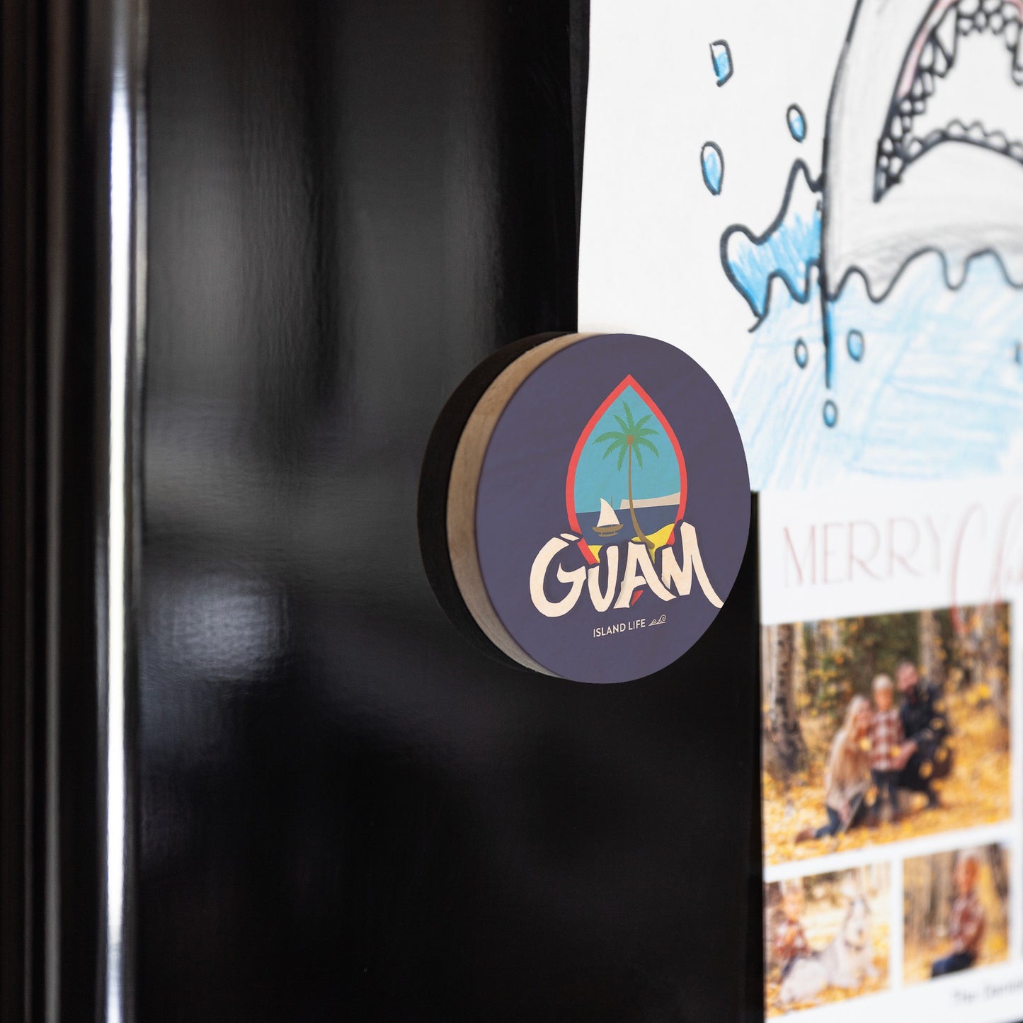 Guam Tagged Wooden Magentic Bottle Opener