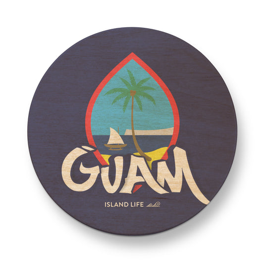 Guam Tagged Wooden Magentic Bottle Opener