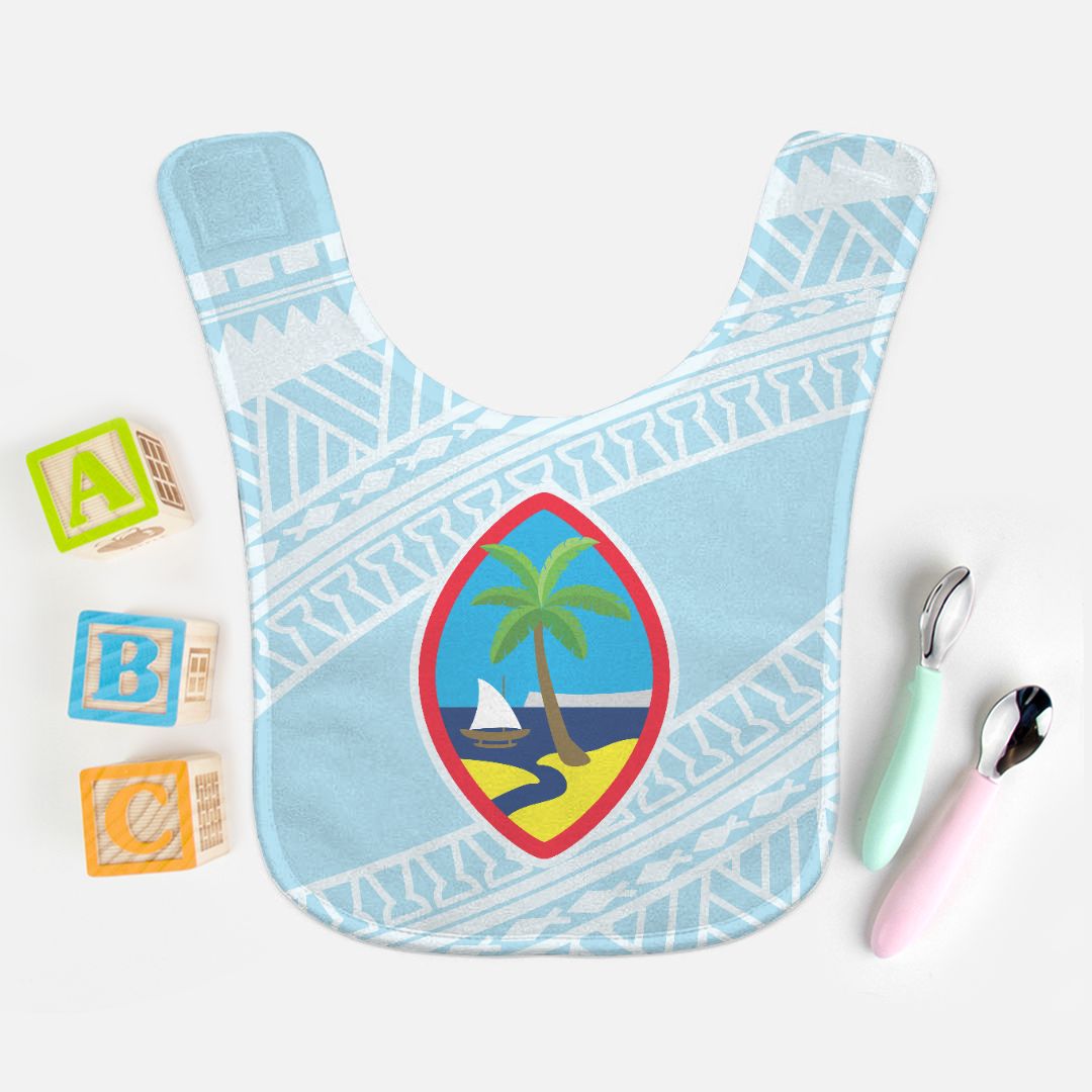 Guam Seal Tribal Baby Bib