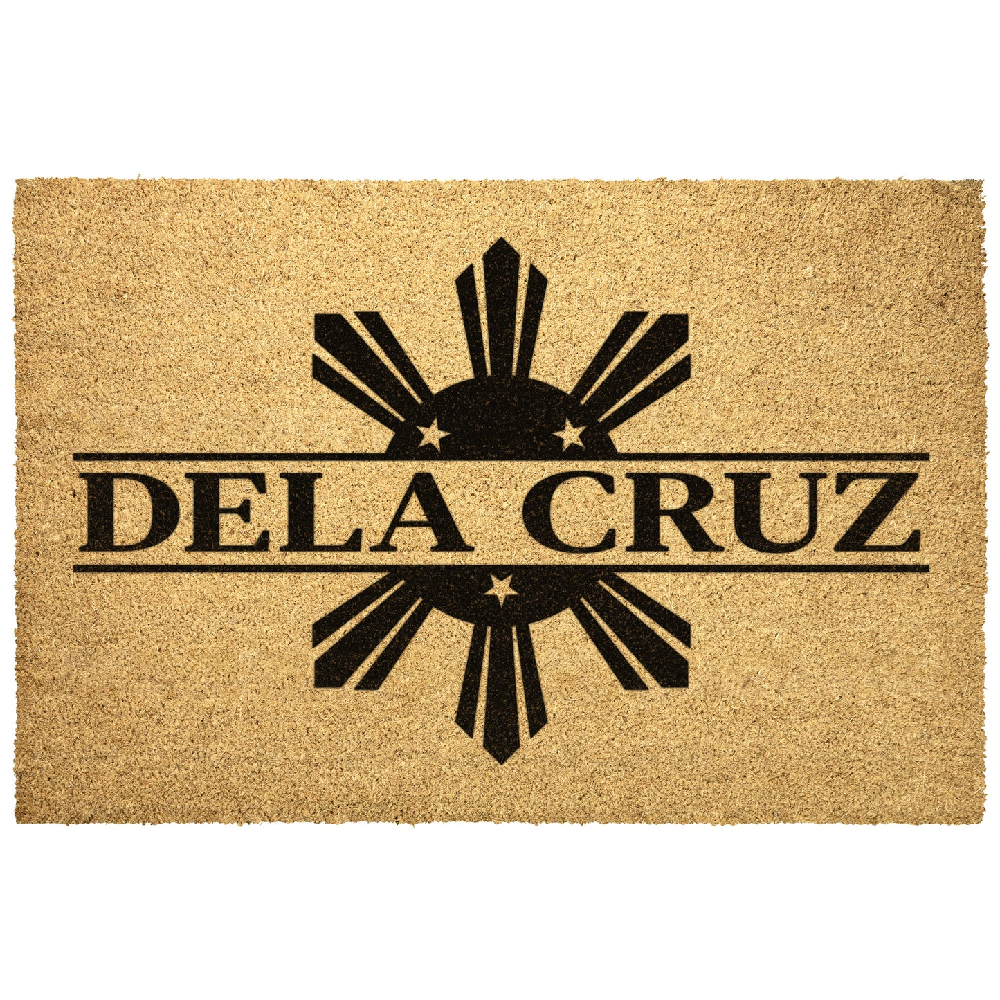 Personalized Philippines Outdoor Coir Door Mat