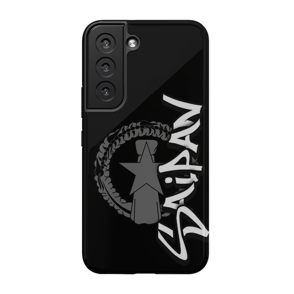 CNMI Seal Saipan Tagged Gray Premium Glossy Tough Phone Case