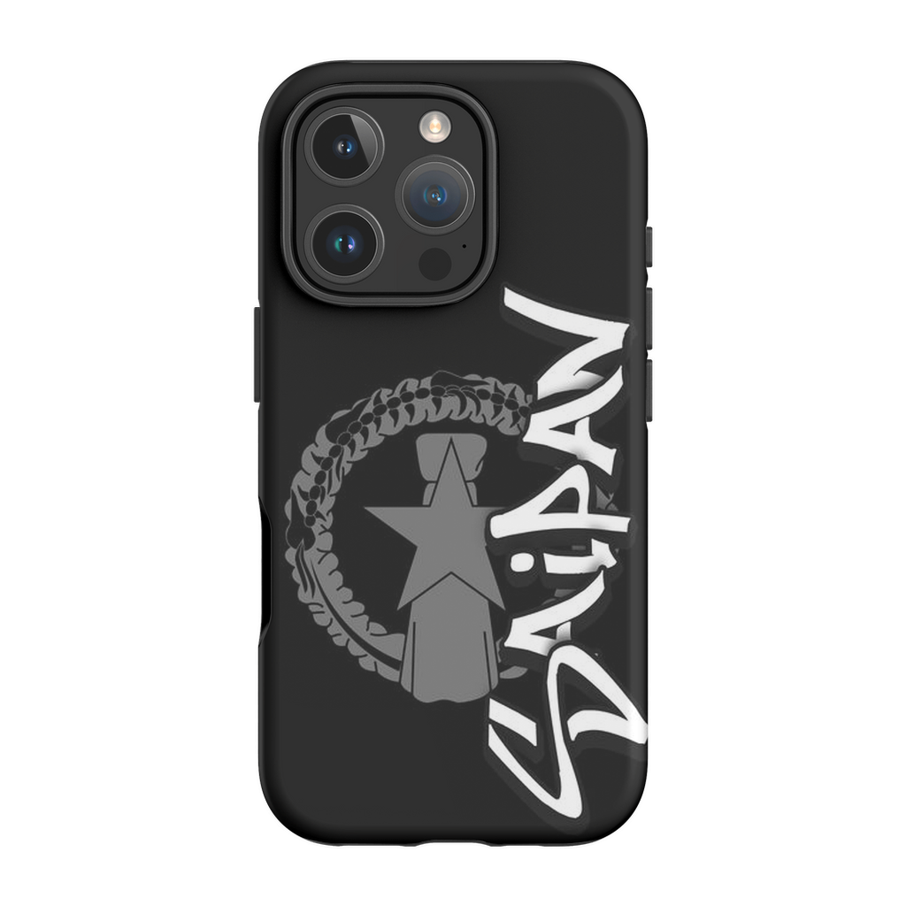 CNMI Seal Saipan Tagged Gray Premium Glossy Tough Phone Case