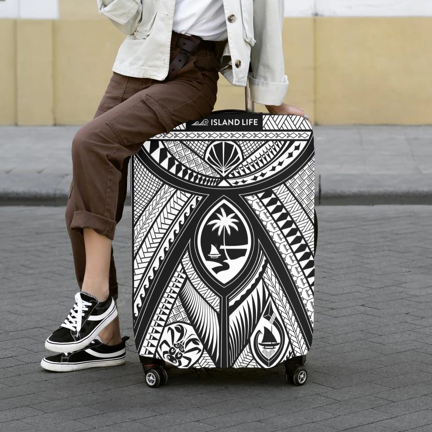 Guahan Tribal Luggage Cover