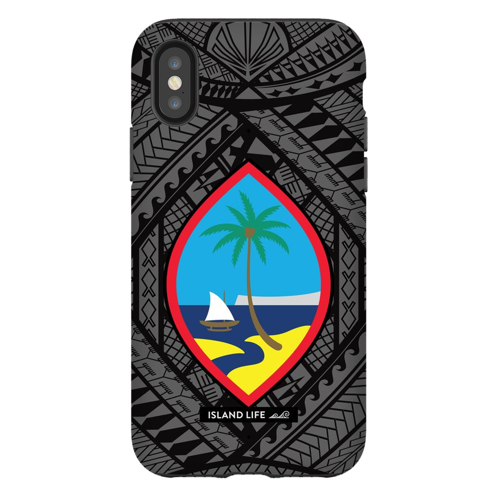 Guahan Tribal Black Premium Glossy Tough Phone Case