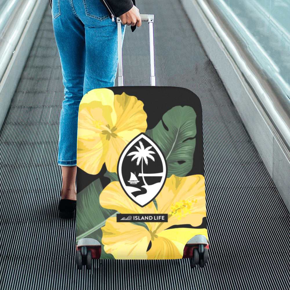 Guam Yellow Hibiscus Paradise Luggage Cover