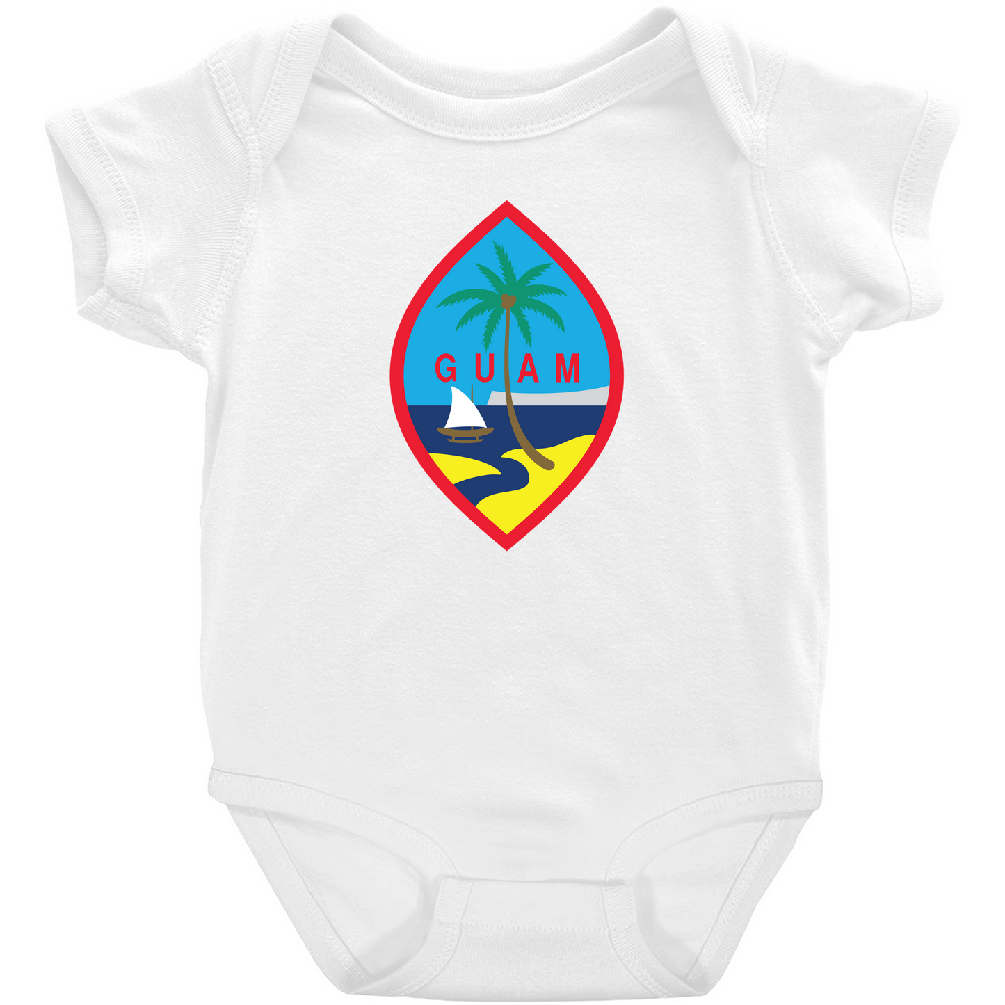 Guam Seal Baby One Piece Bodysuit