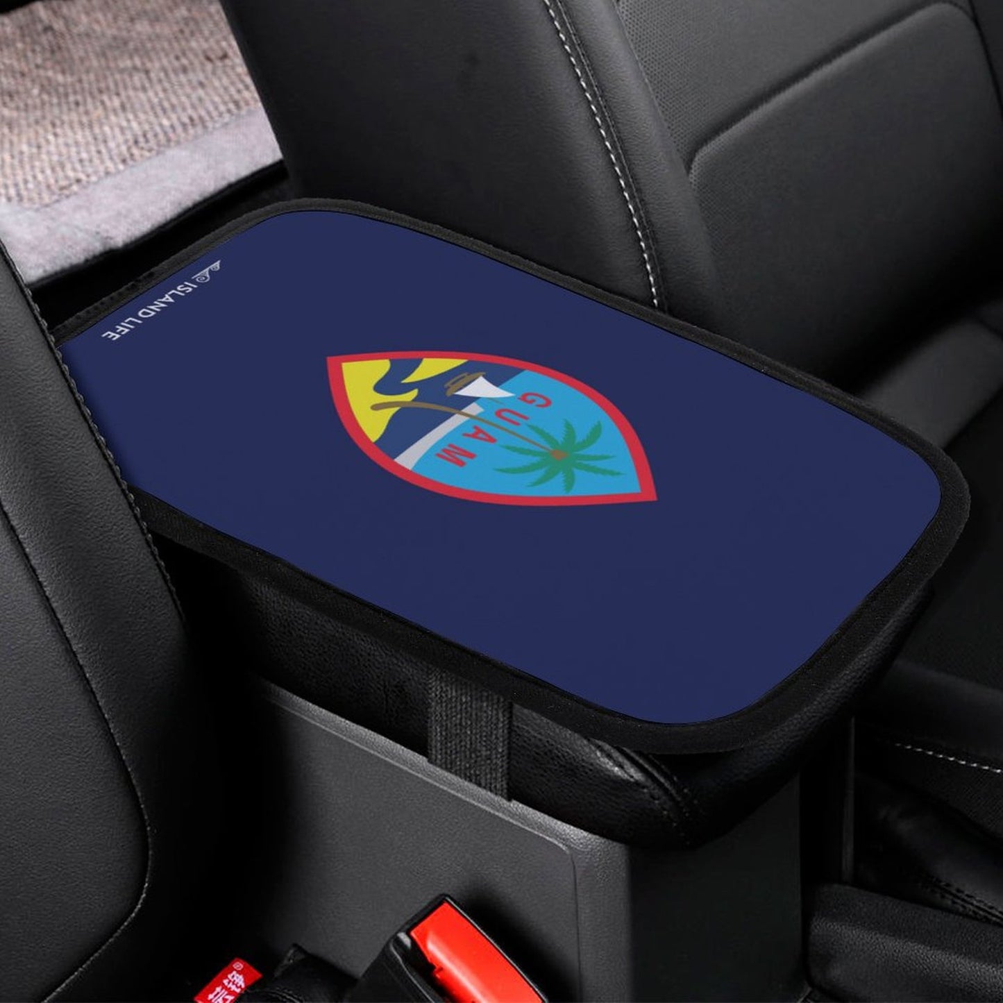 Guam Flag Car Armrest Cover