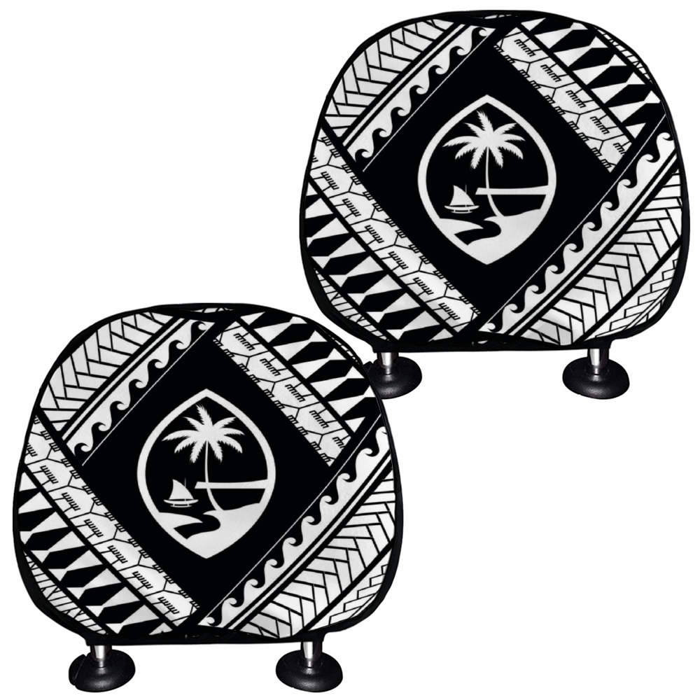 Guahan Tribal Custom Car Headrest Cover (Set of 2)
