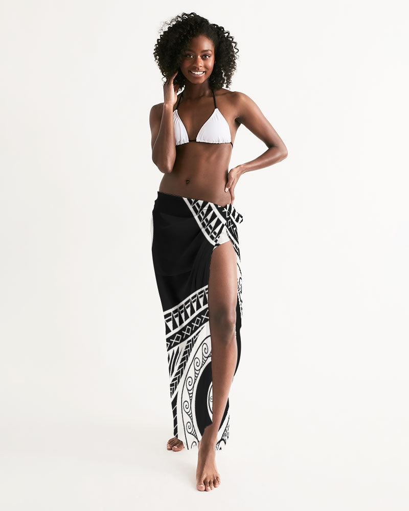 Guam Seal Tribal Island Sarong Swim Cover Up